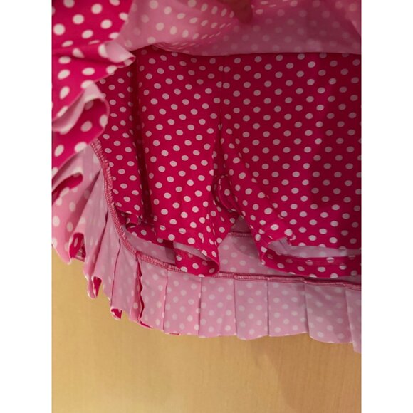 Tzu Tzu Womens Size Medium Pink White Polka Dot Pull On Athletic Skort - Picture 5 of 10
